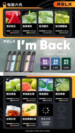 RELX 悅刻六代蛋 | 悅刻專用 | 3 顆入、原廠正品現貨不通用